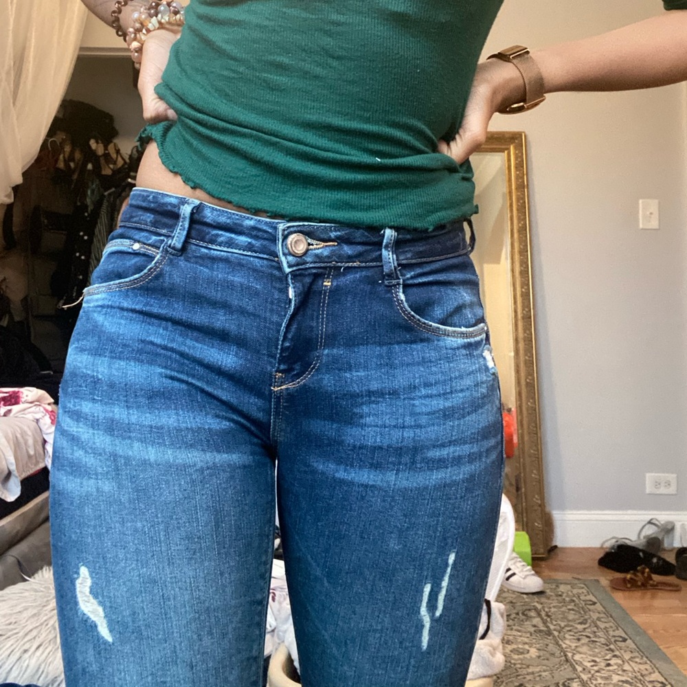 Zara Petite Blue Jeans